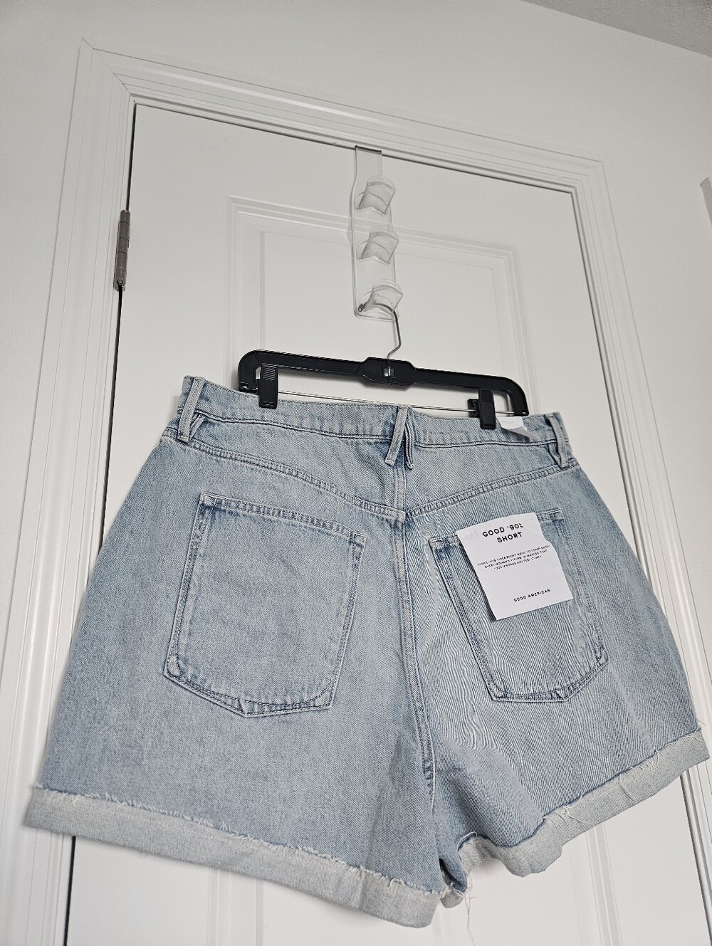 NWT Good American Size 15 Good '90s Shorts in Indigo872 $99 - Picture 8 of 12